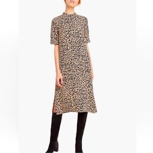 Anthropologie McKenzie leopard print midi dress